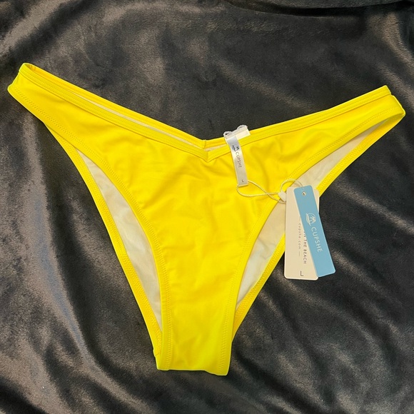 Cupshe Other - Bright Yellow Bikini Bottoms - Large